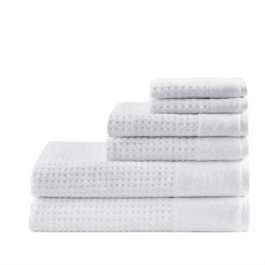 100% Cotton Waffle 6pcs Towel Set